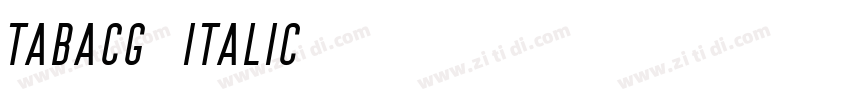 TabacG3 Italic字体转换